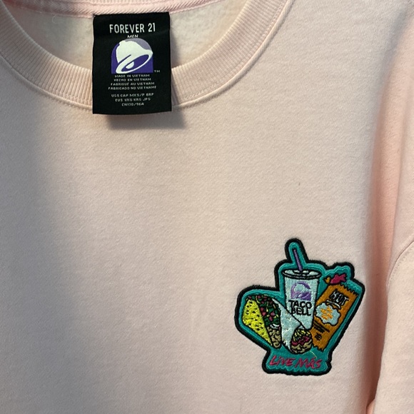 Forever 21 x Taco Bell Pink Sweatshirt - Picture 3 of 4